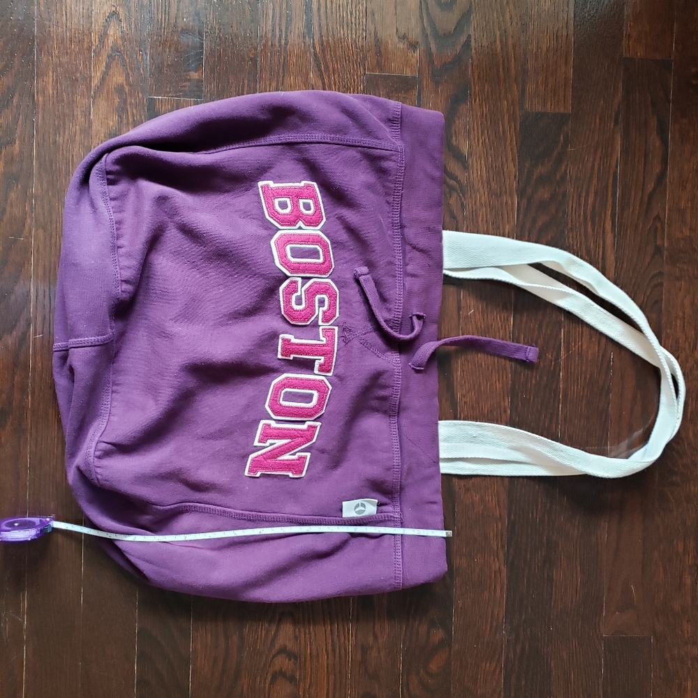 Purple/ pink Boston tote